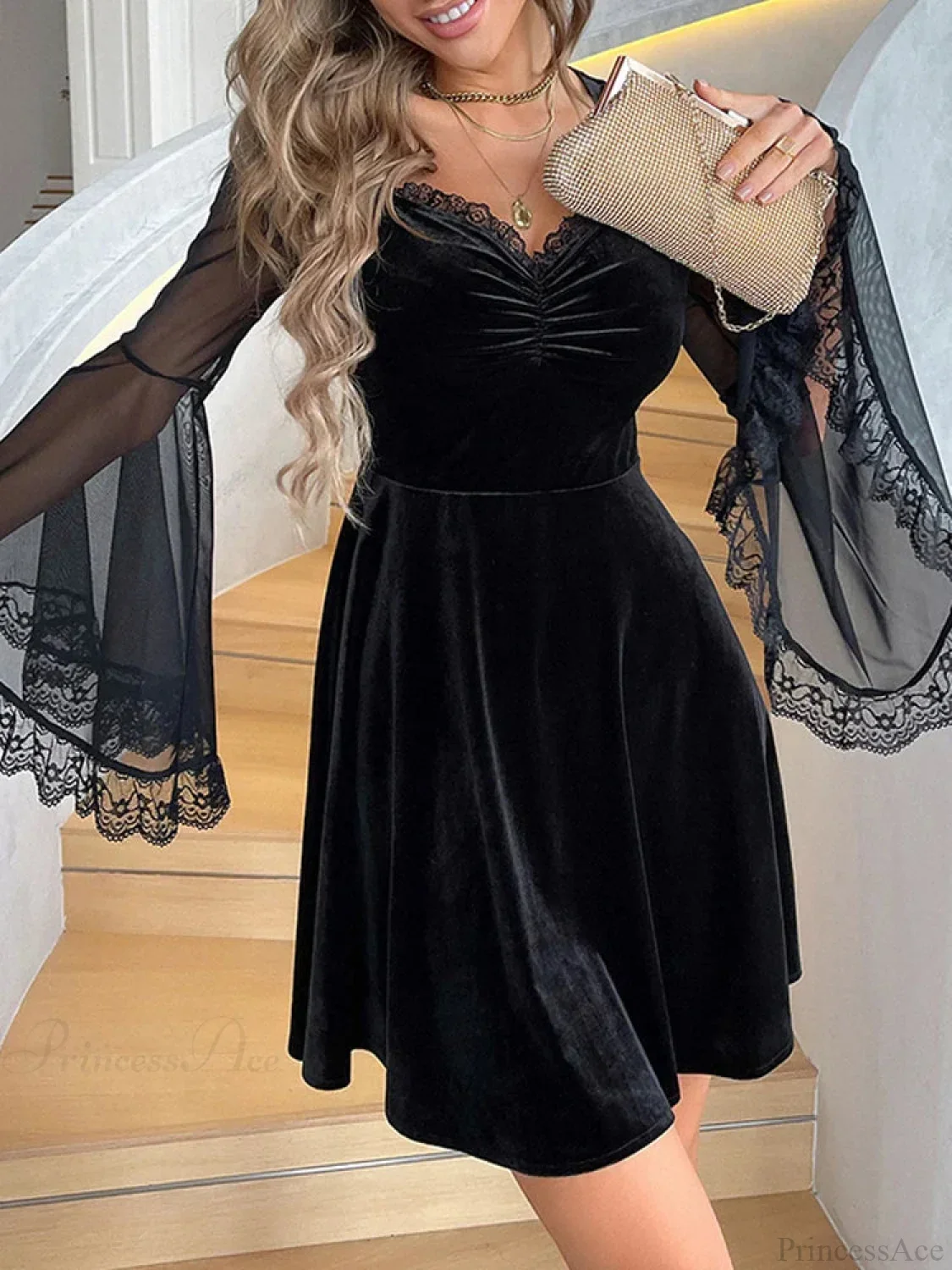 Soft Mesh Flare Small Dress - Image 4