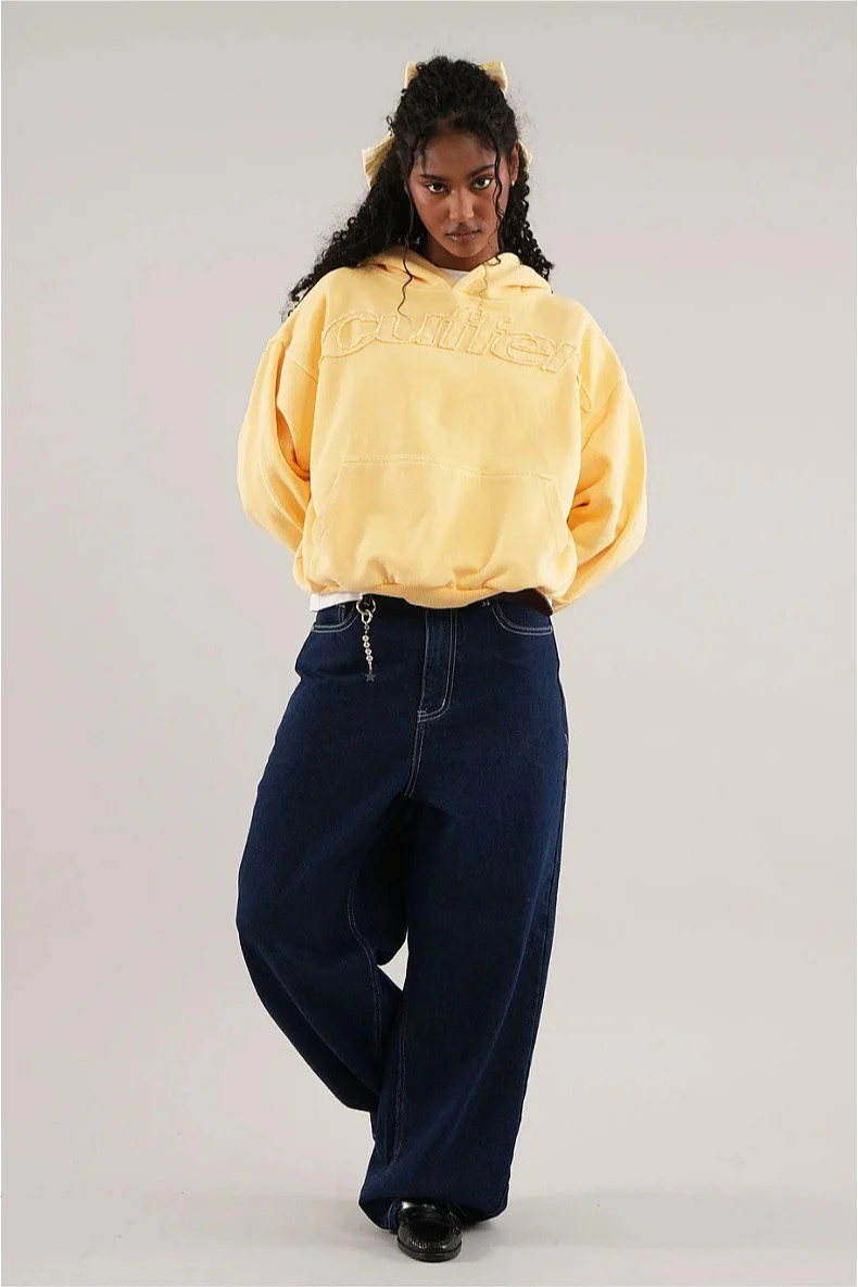 Solid 3D Letter Casual Longsleeve Hoodie - Image 4
