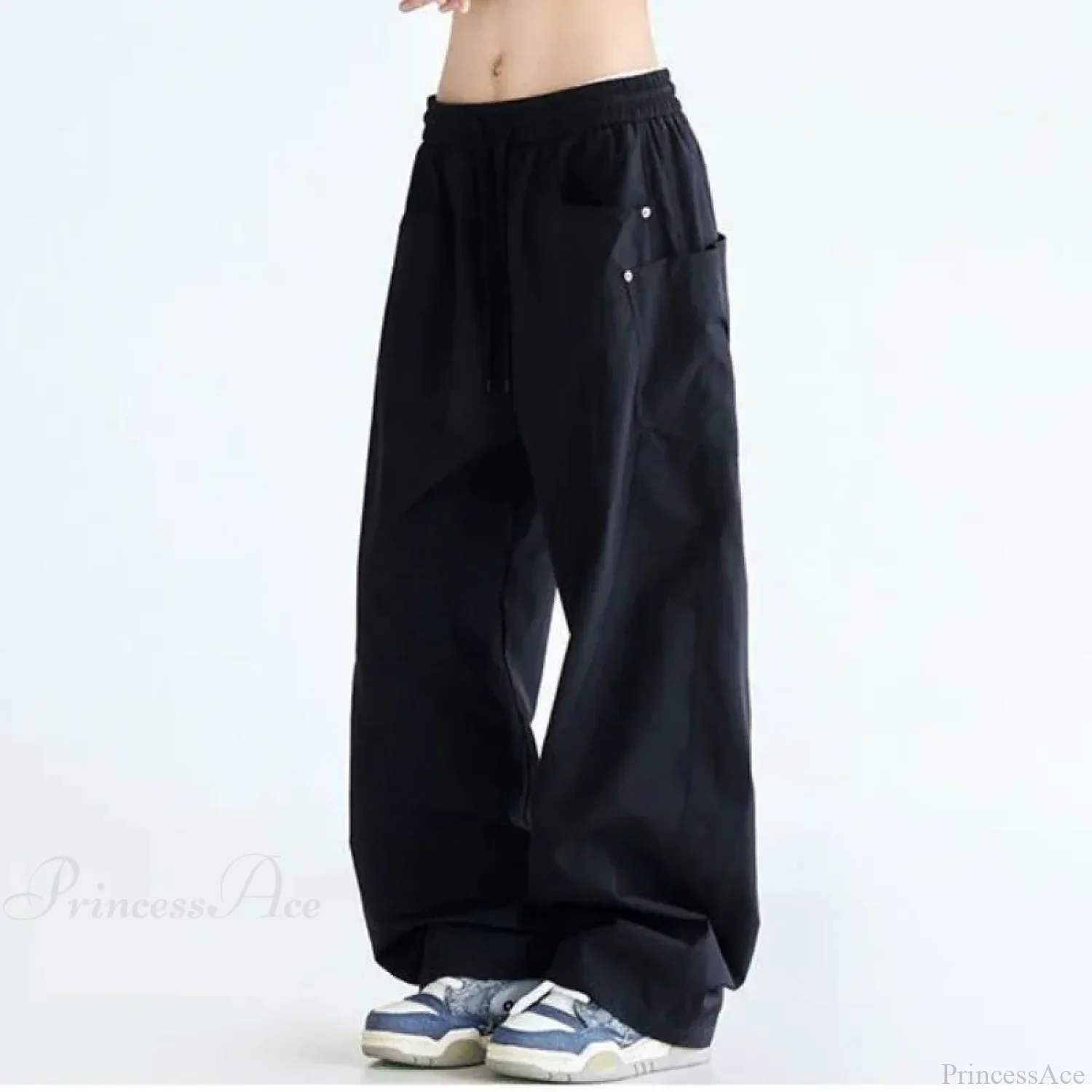 Solid Color Cargo Women Y2K Pants - Image 4