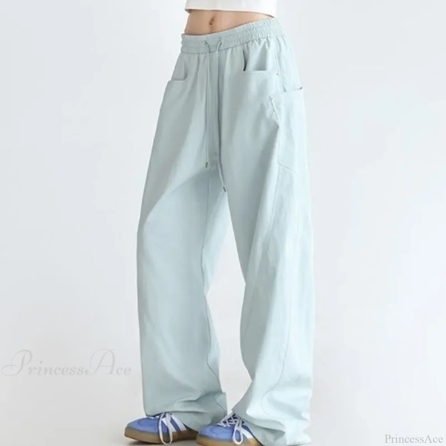 Solid Color Cargo Women Y2K Pants - Image 6
