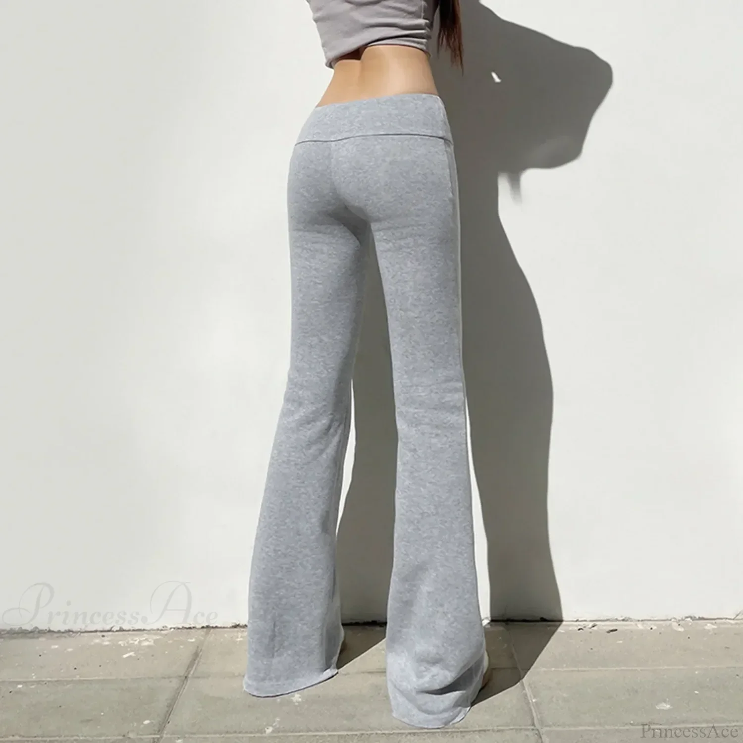 Solid Color Flared Sports Casual Pants - Image 4