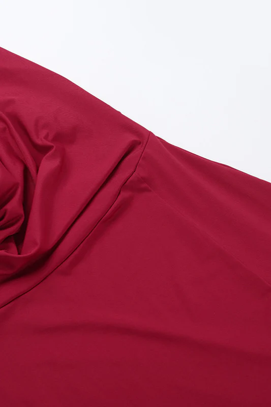 Solid Color Halter V-Neck Backless Maxi Dress - Image 4