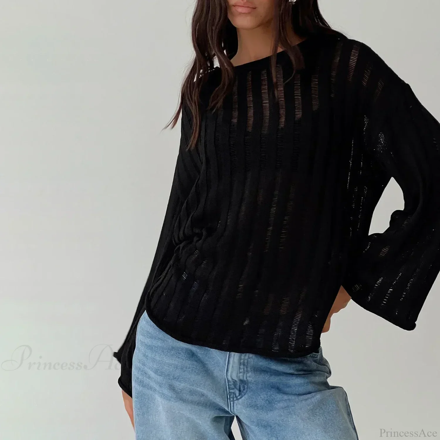 Solid Color Loose Warm Sweater - Image 2