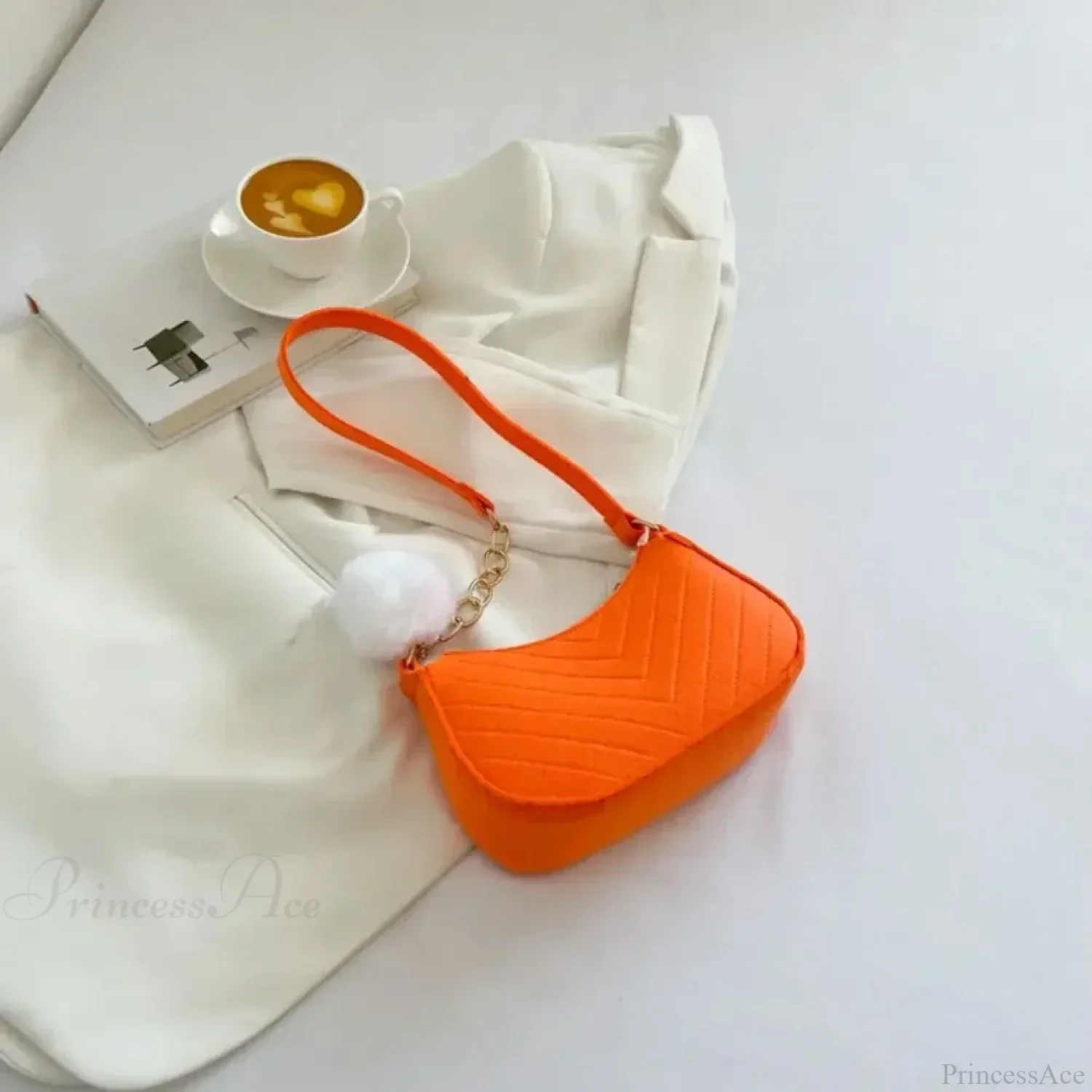 Solid Color Mini Underarm Shoulder Bag - Image 12