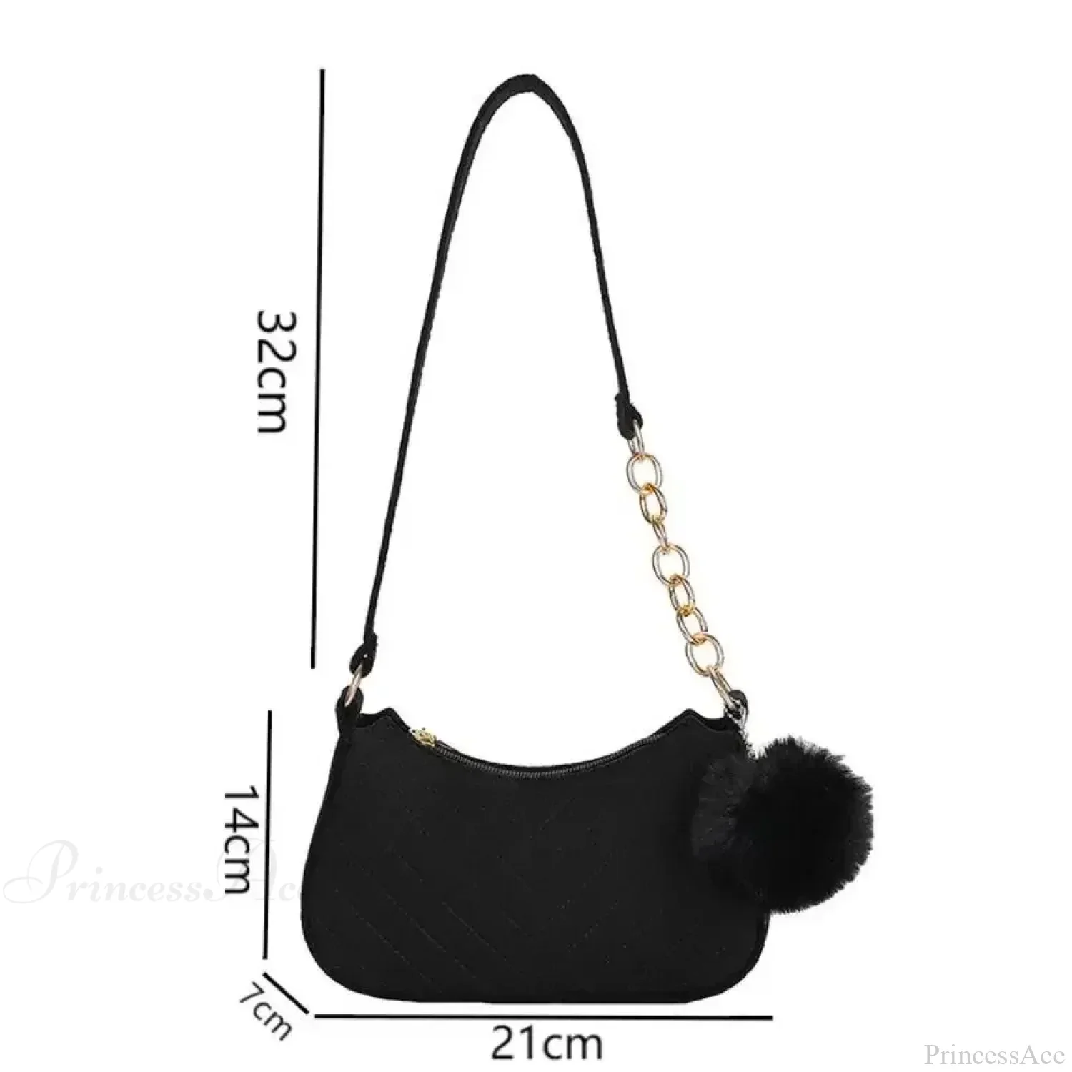 Solid Color Mini Underarm Shoulder Bag - Image 4