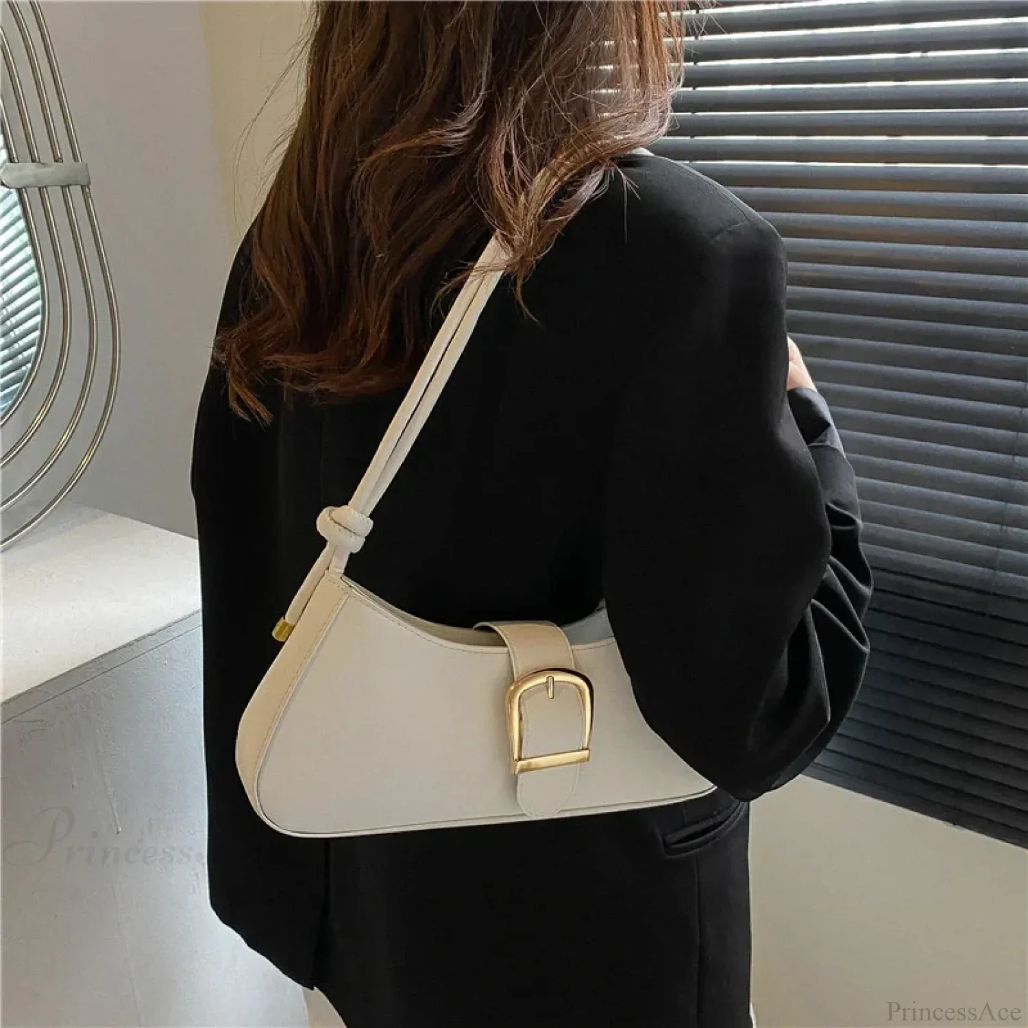 Solid Color Trendy Small Shoulder Bag - Image 2