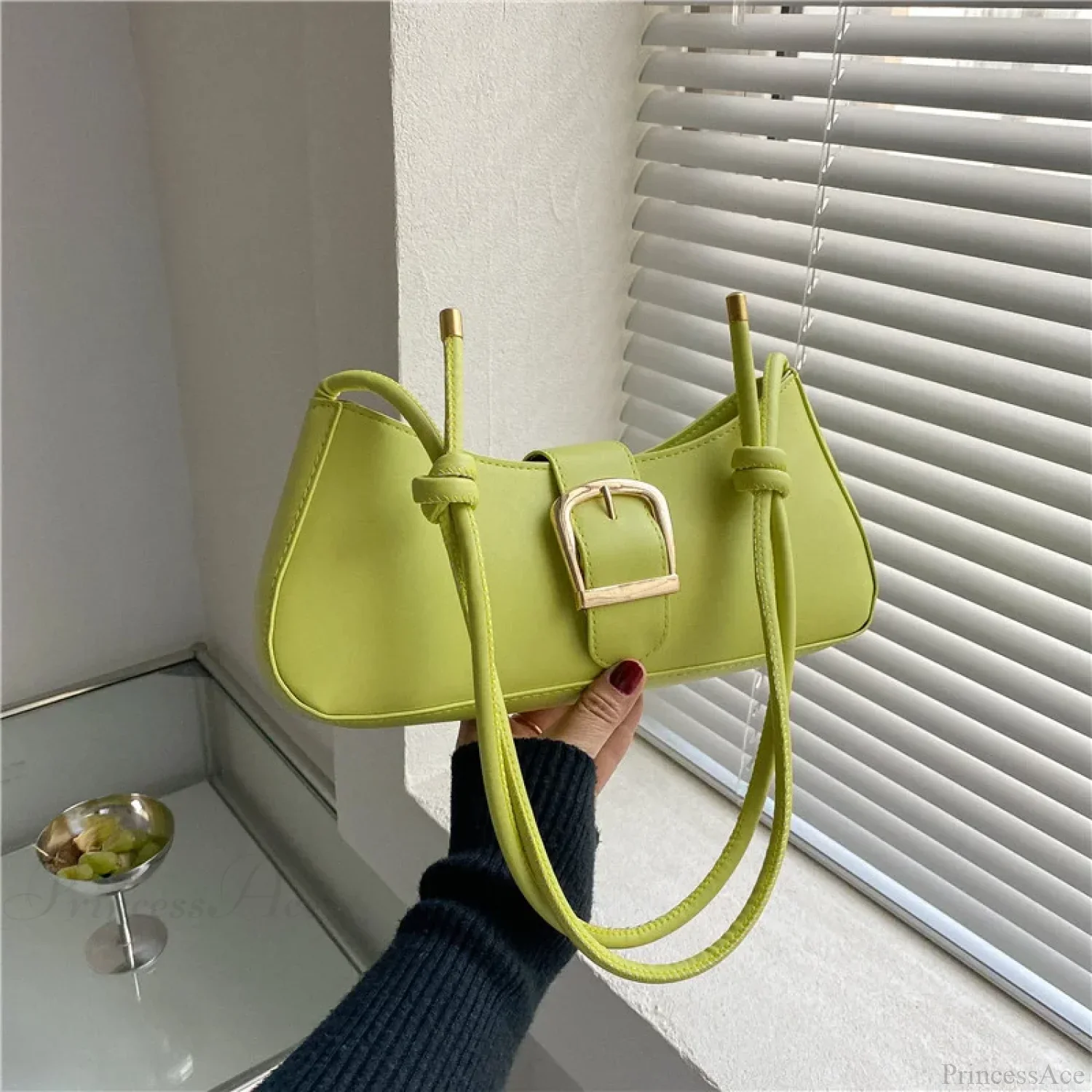 Solid Color Trendy Small Shoulder Bag - Image 3