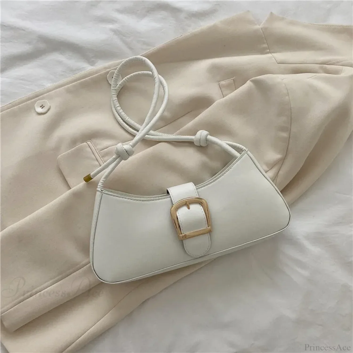 Solid Color Trendy Small Shoulder Bag - Image 9