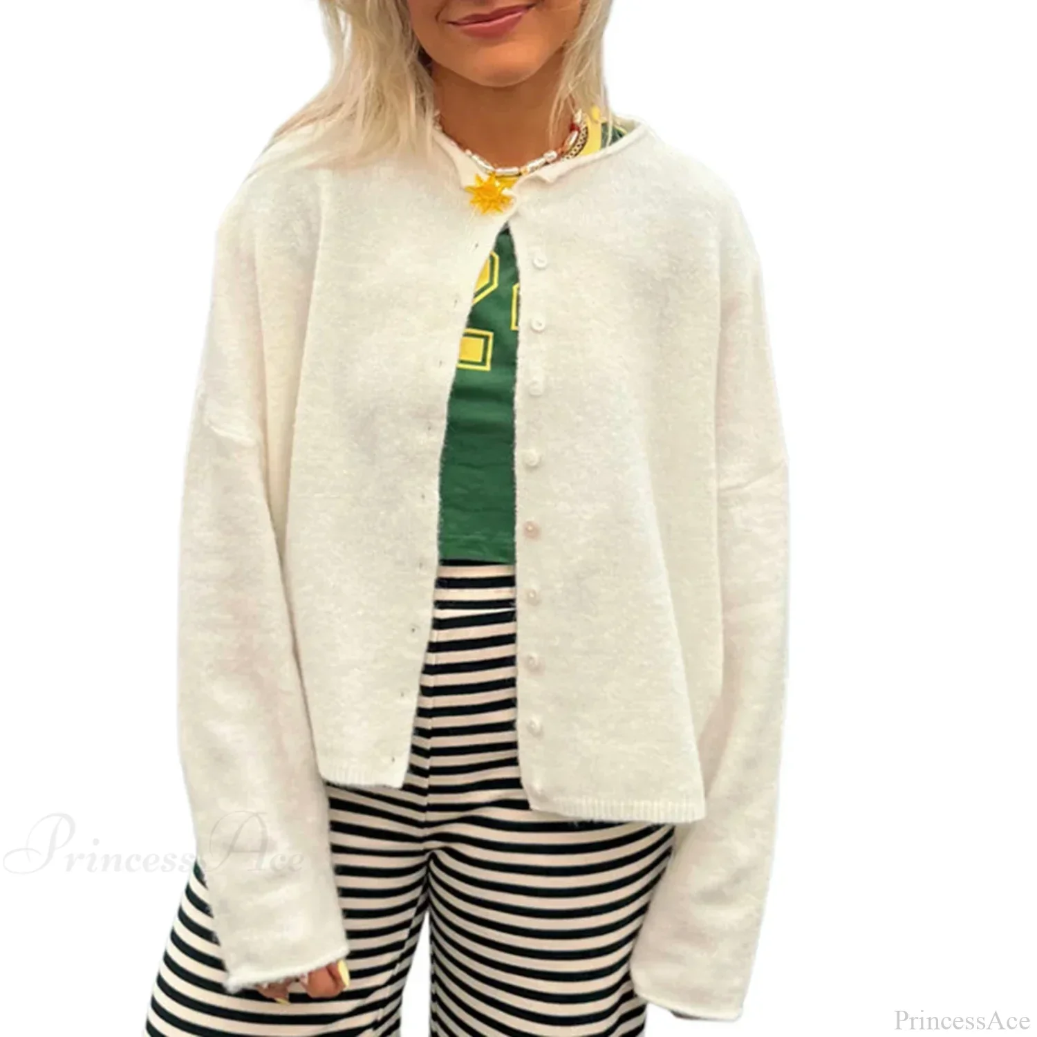 Solid Cozy Button-front Knit Cardigan - Image 9