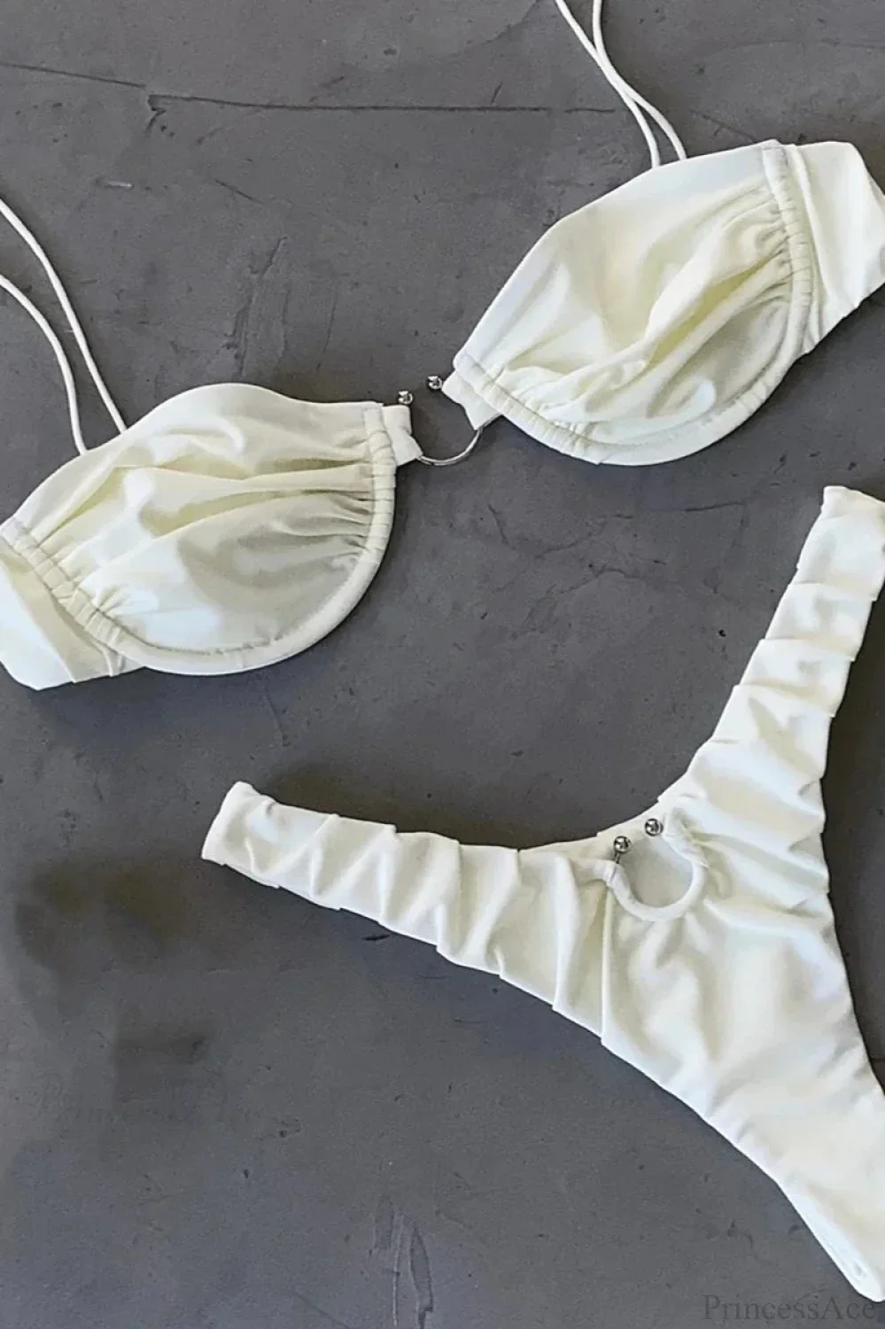 Solid Micro Two Piece Bikini Set - Image 6