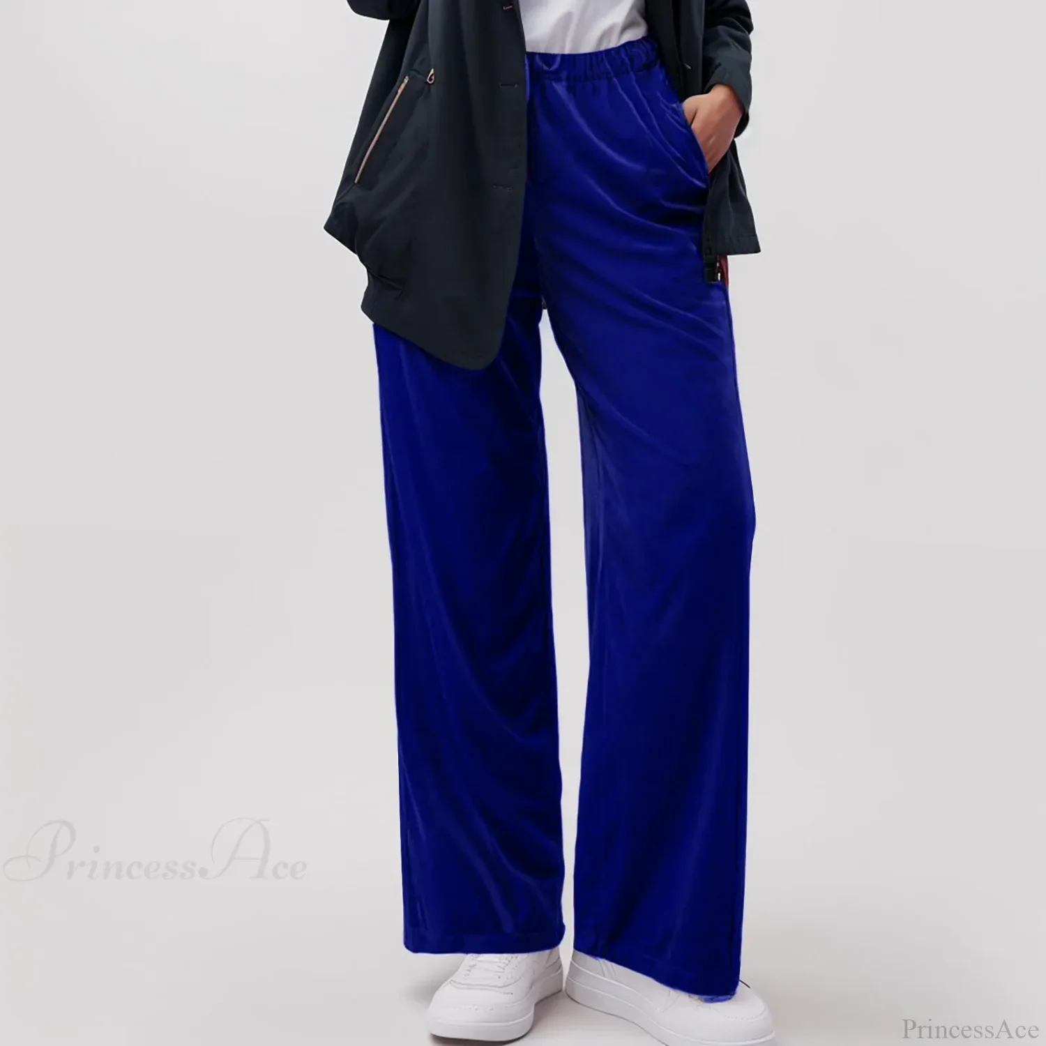 Solid Pocket Stretch Yoga Casual Pants - Image 4
