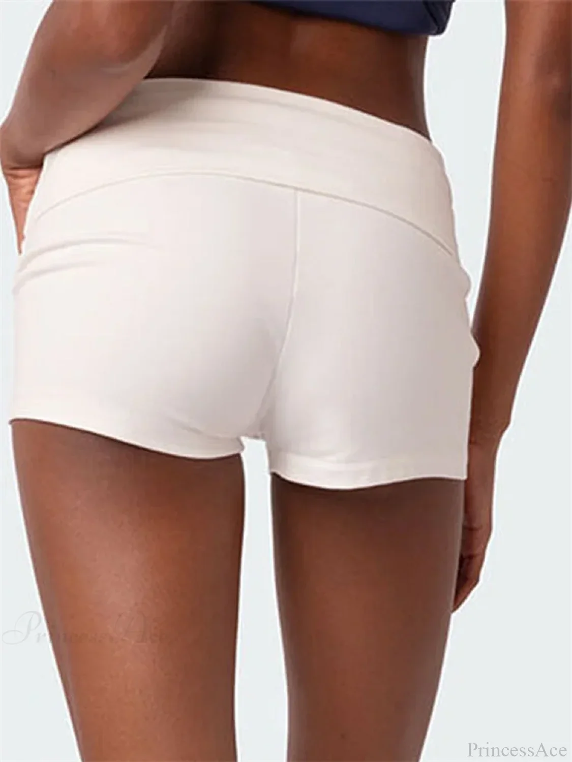 Solid Striped Pajama Sleep Short - Image 2