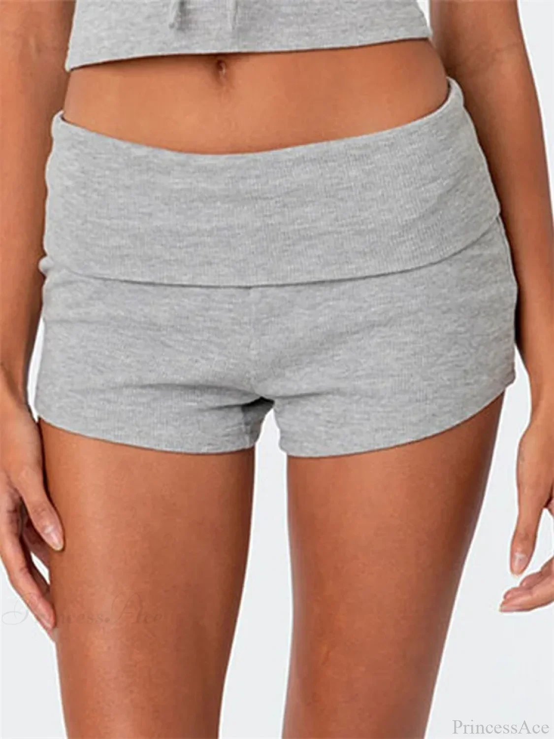 Solid Striped Pajama Sleep Short - Image 3