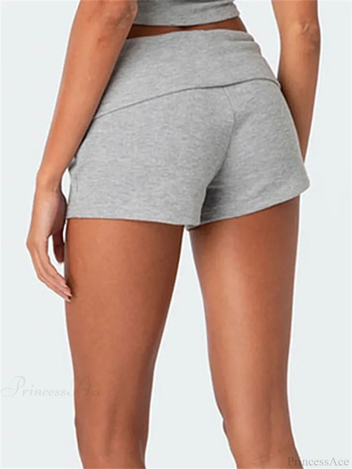 Solid Striped Pajama Sleep Short - Image 4