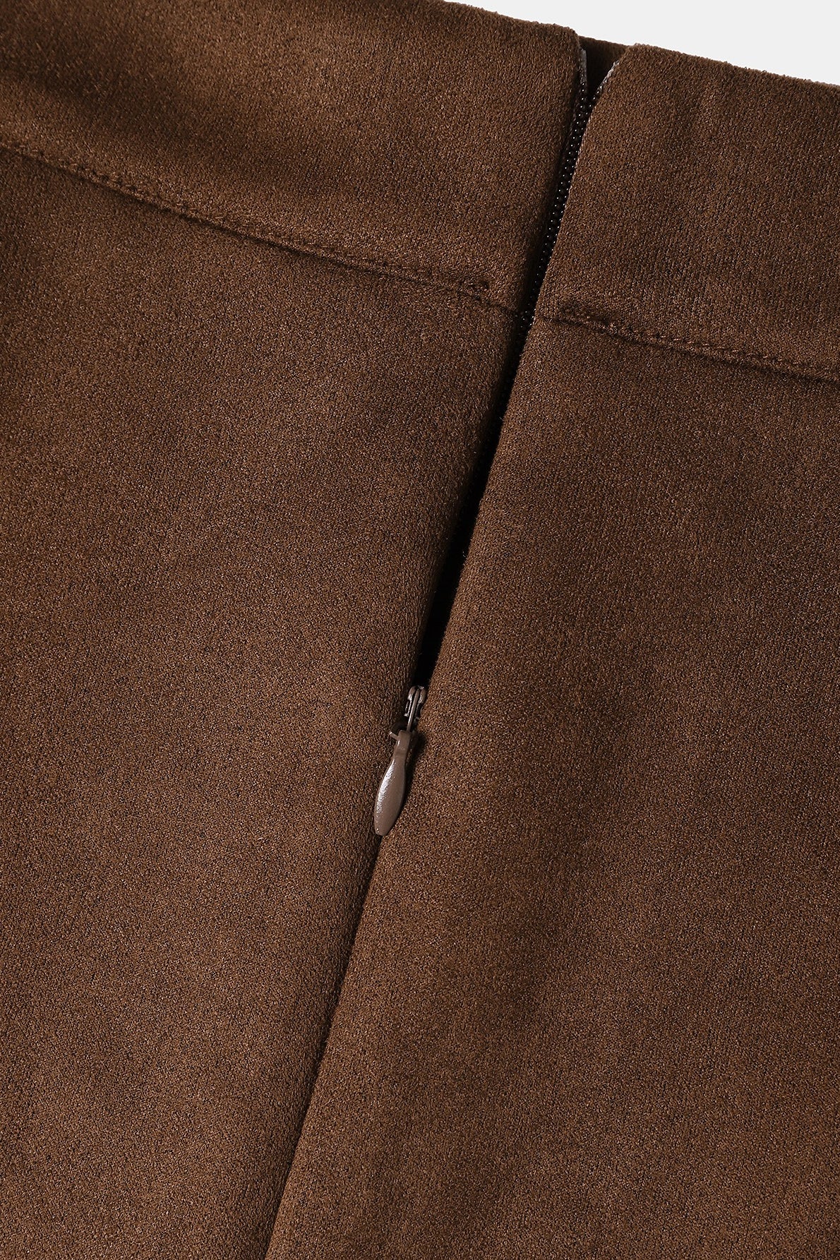 Solid Suede Bodycon Mini Skirt - Image 16