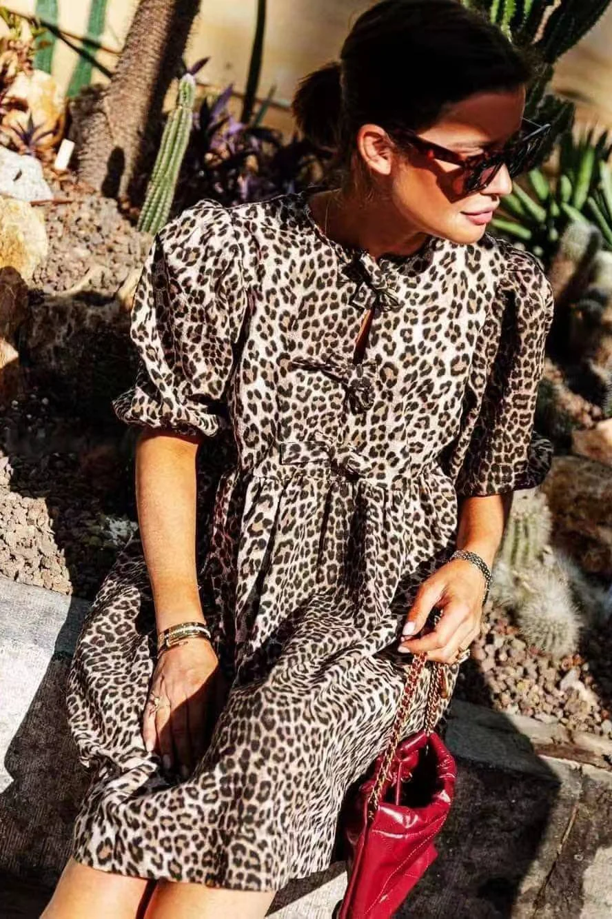 Solid Tie Waist Shirt Mini Dress - Image 4
