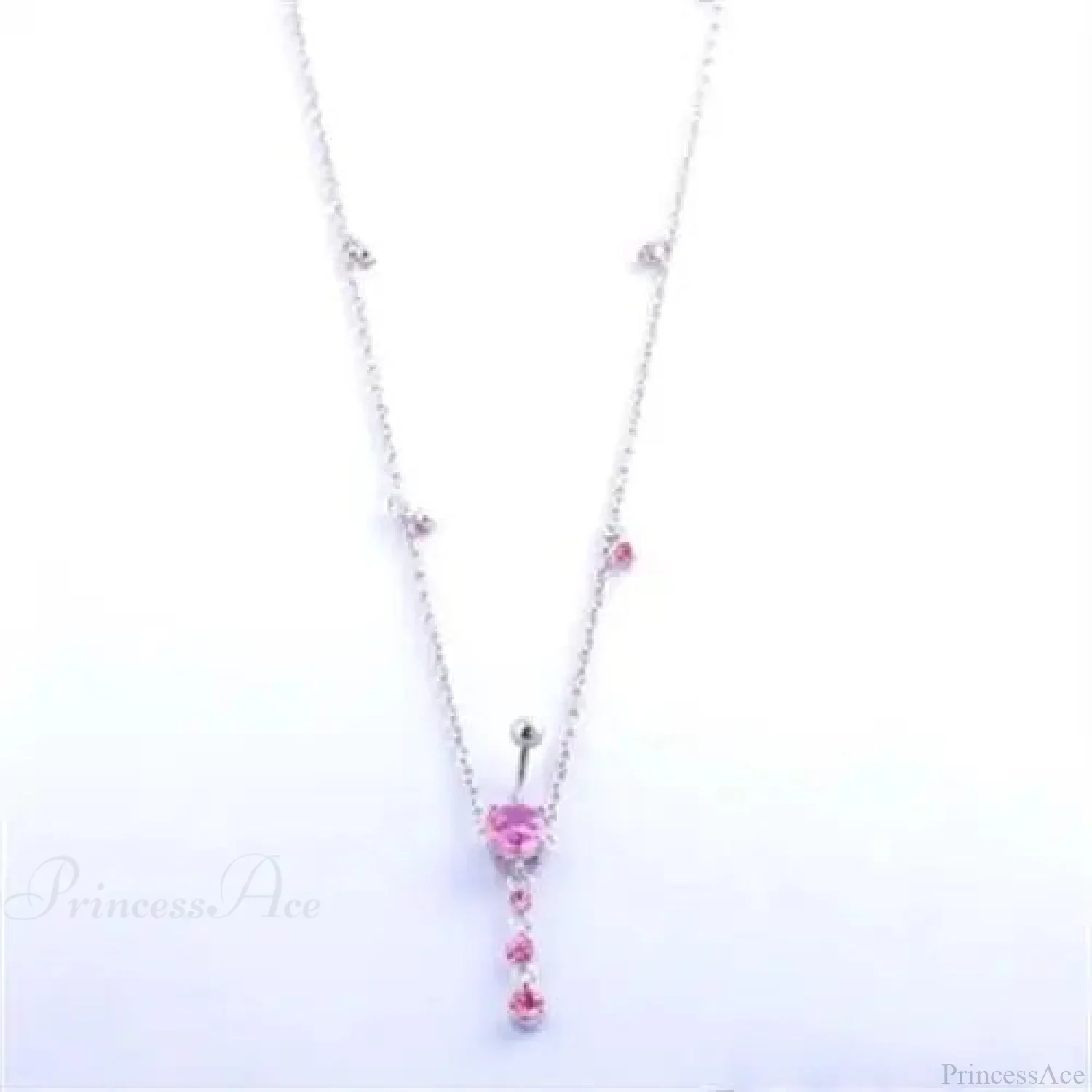 Sparkling Chain Gothic Dangle Belly Ring - Image 5