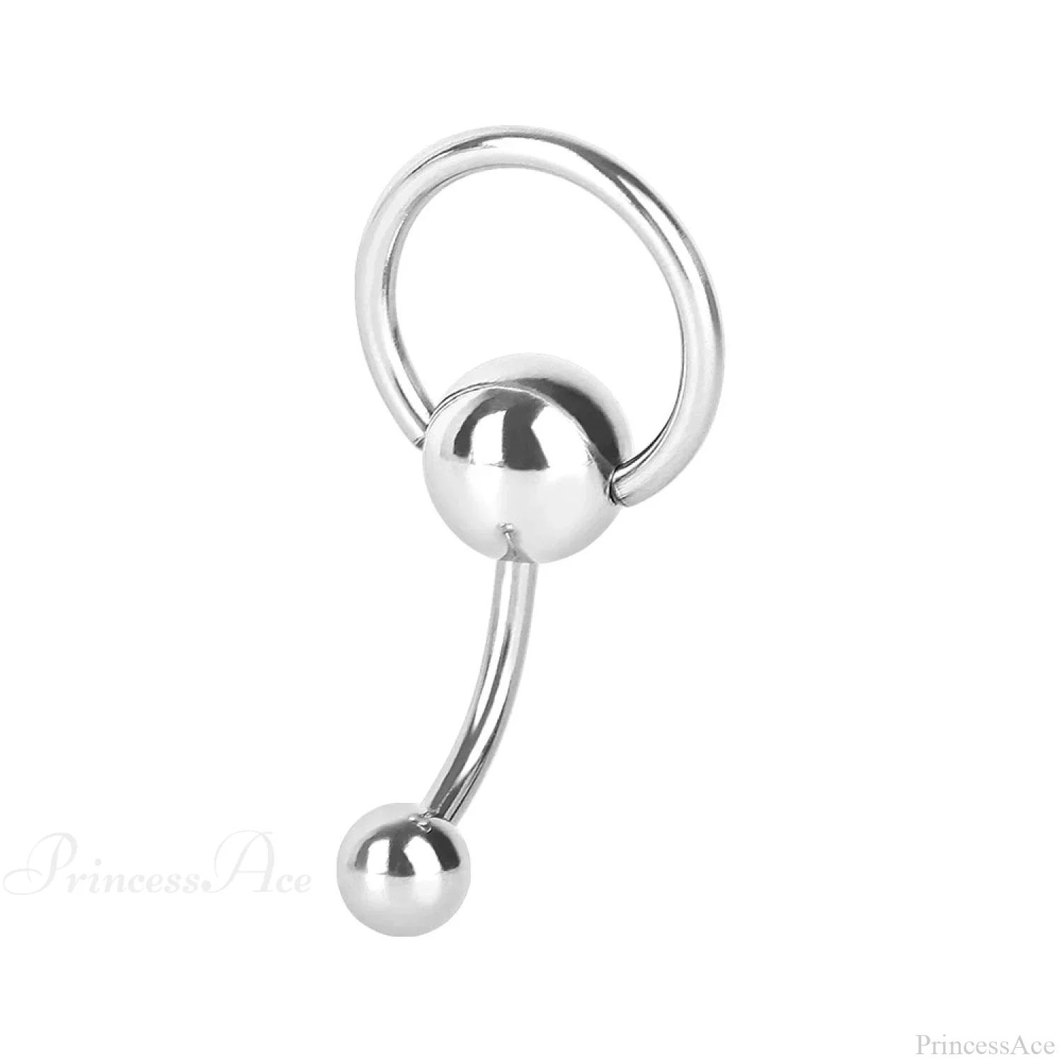Sparkling Chain Gothic Dangle Belly Ring - Image 7