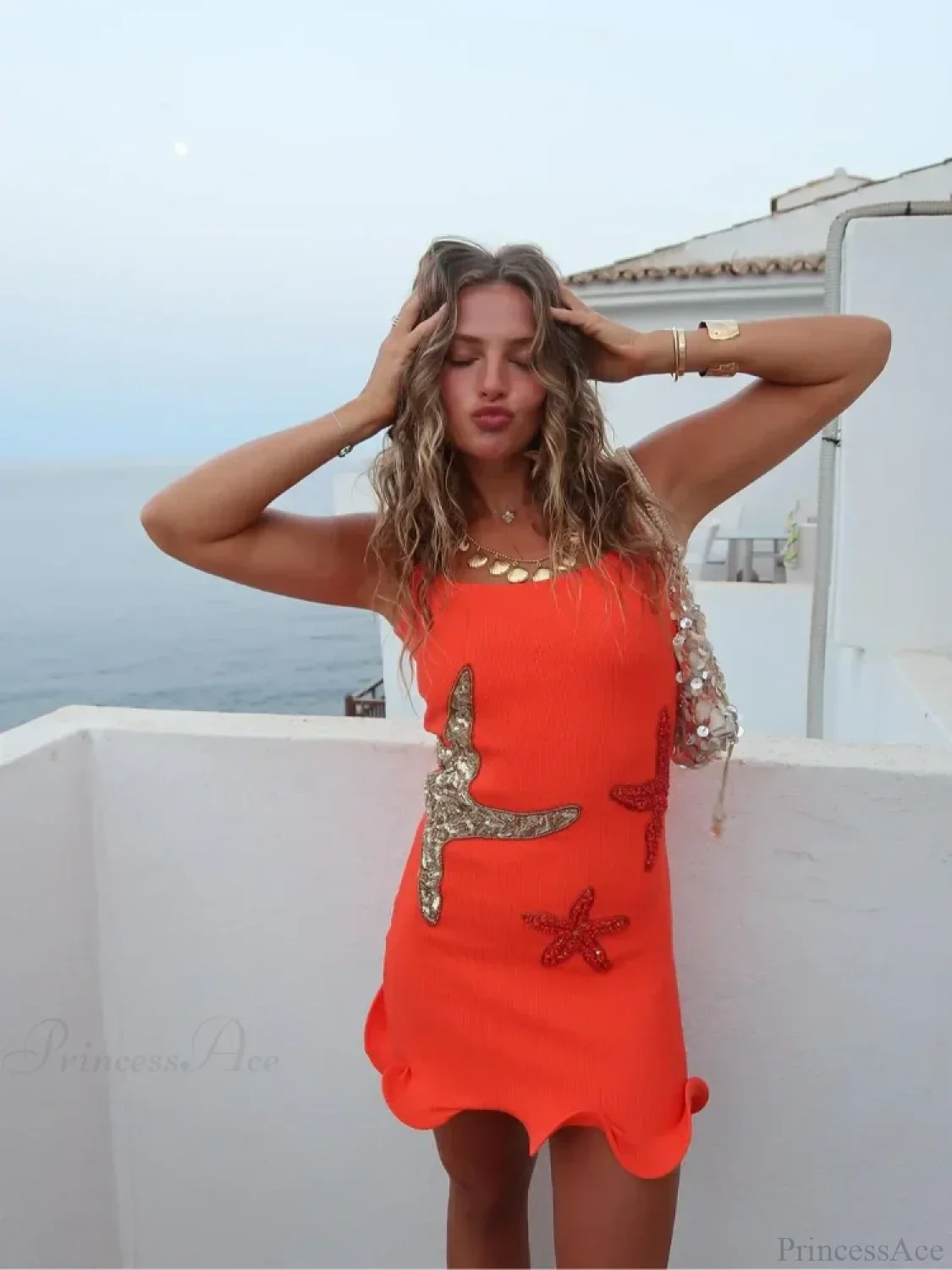 Sparkling Sequined Mini Dress - Image 7