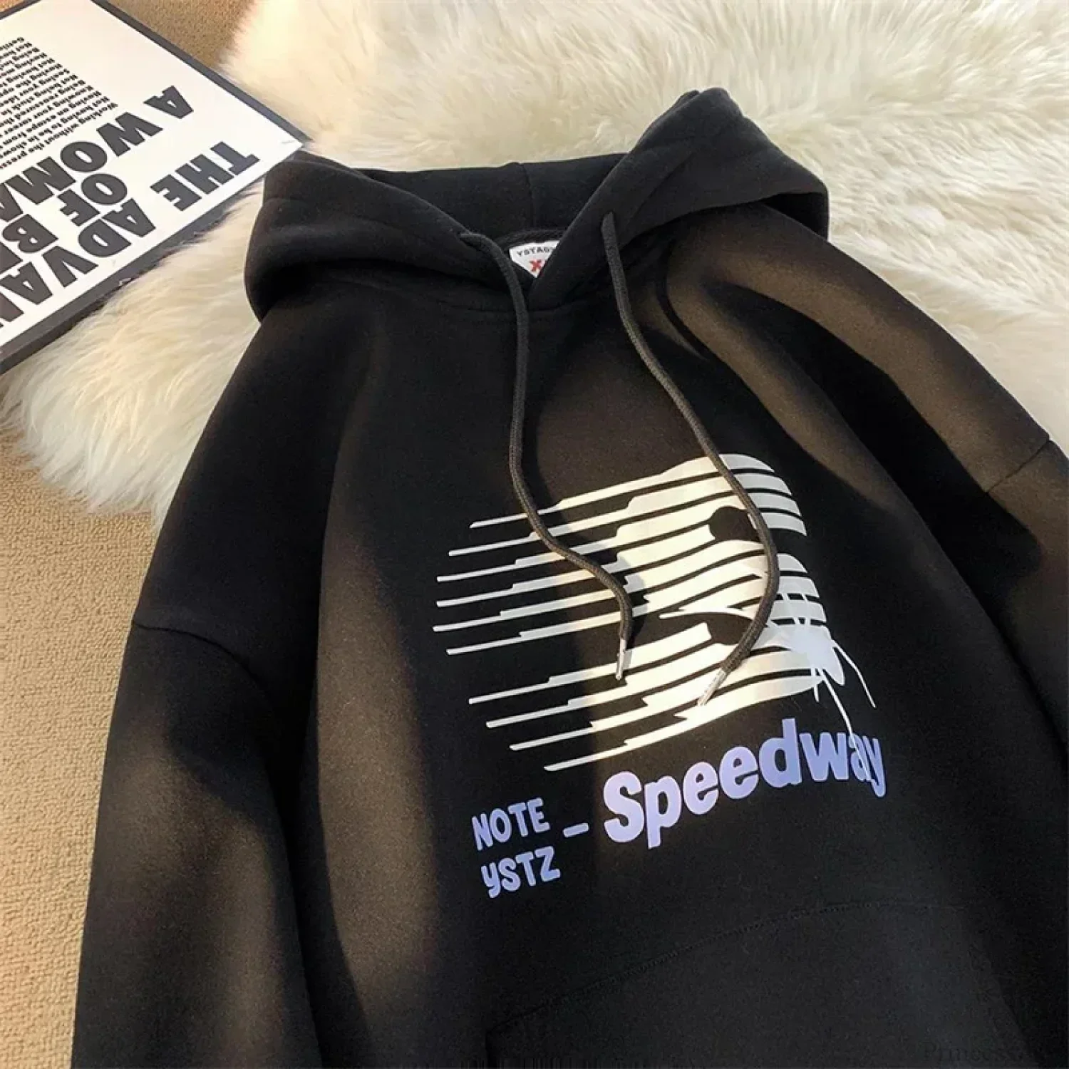 Speedway Letter Graphic Hoodie - Image 3