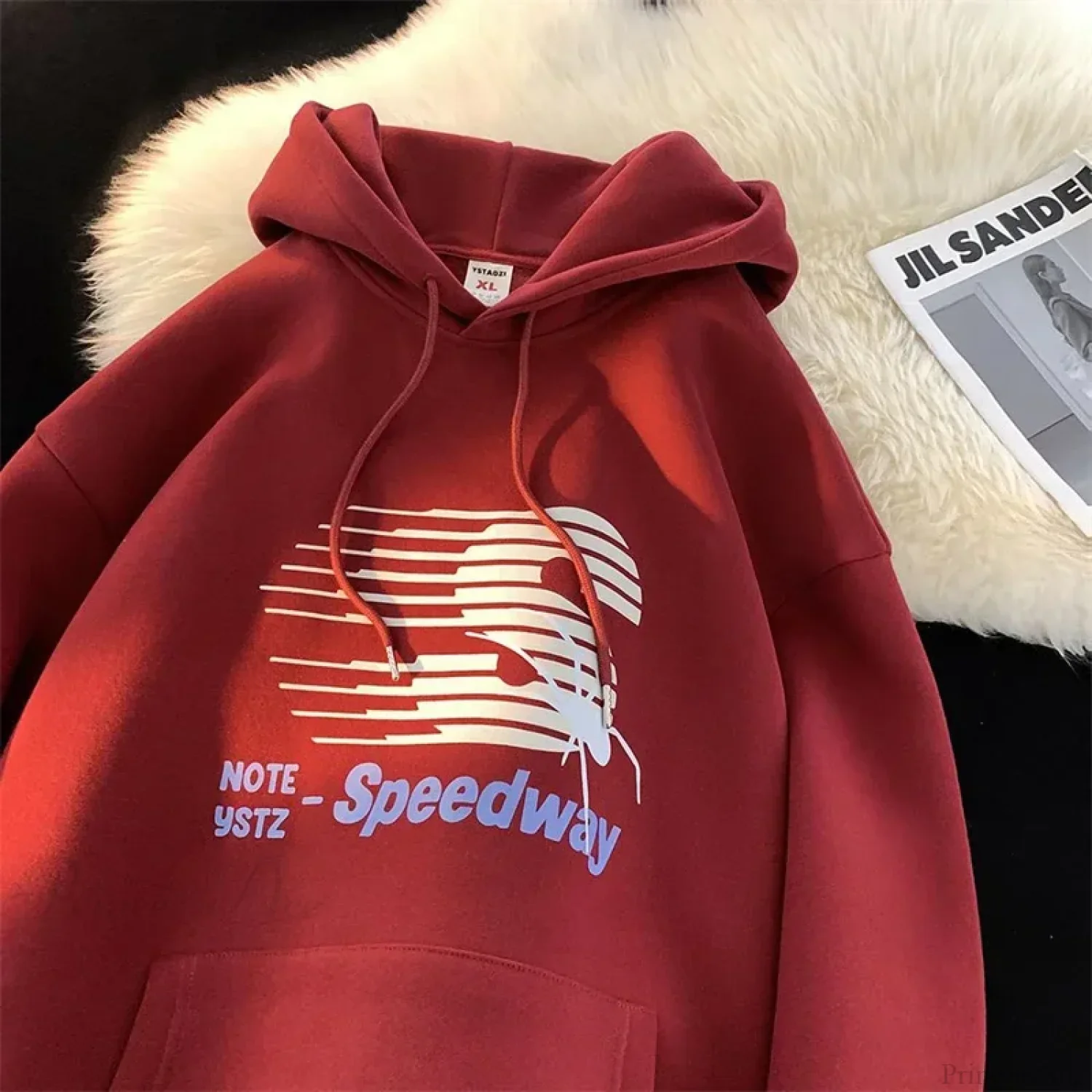 Speedway Letter Graphic Hoodie - Image 5