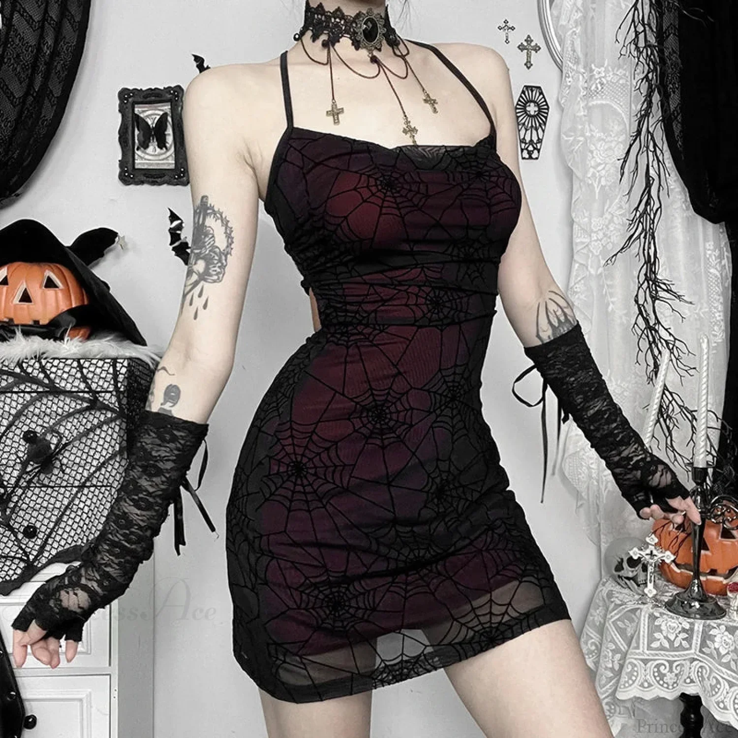 Spider Web Suspend Mini Attire - Image 3