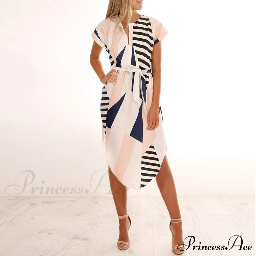 Split Women Party Flowered Midi Ruffles Bohemian V-Neck Casual Gown Gown Design Wrap Warm-Season Sexy Full-Length Coastal Robe - Image 7