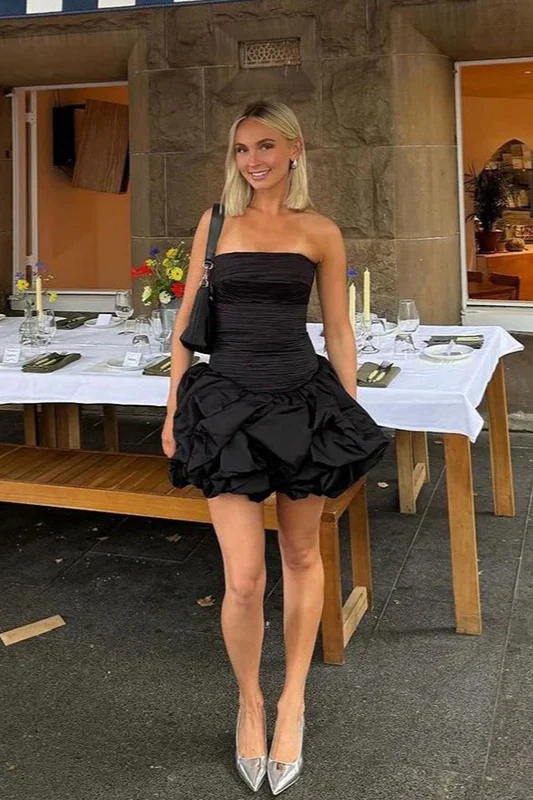 Spring Elegant Ruched Corset Dress with Layered Skirt Party Dress - Image 9