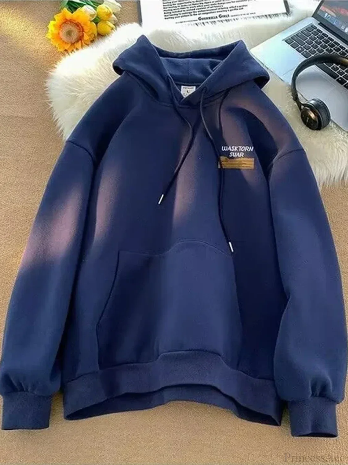 Spring Letter Graphic Streetwear Hoodie - Image 12