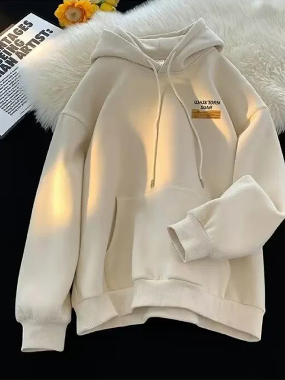 Spring Letter Graphic Streetwear Hoodie - Image 7