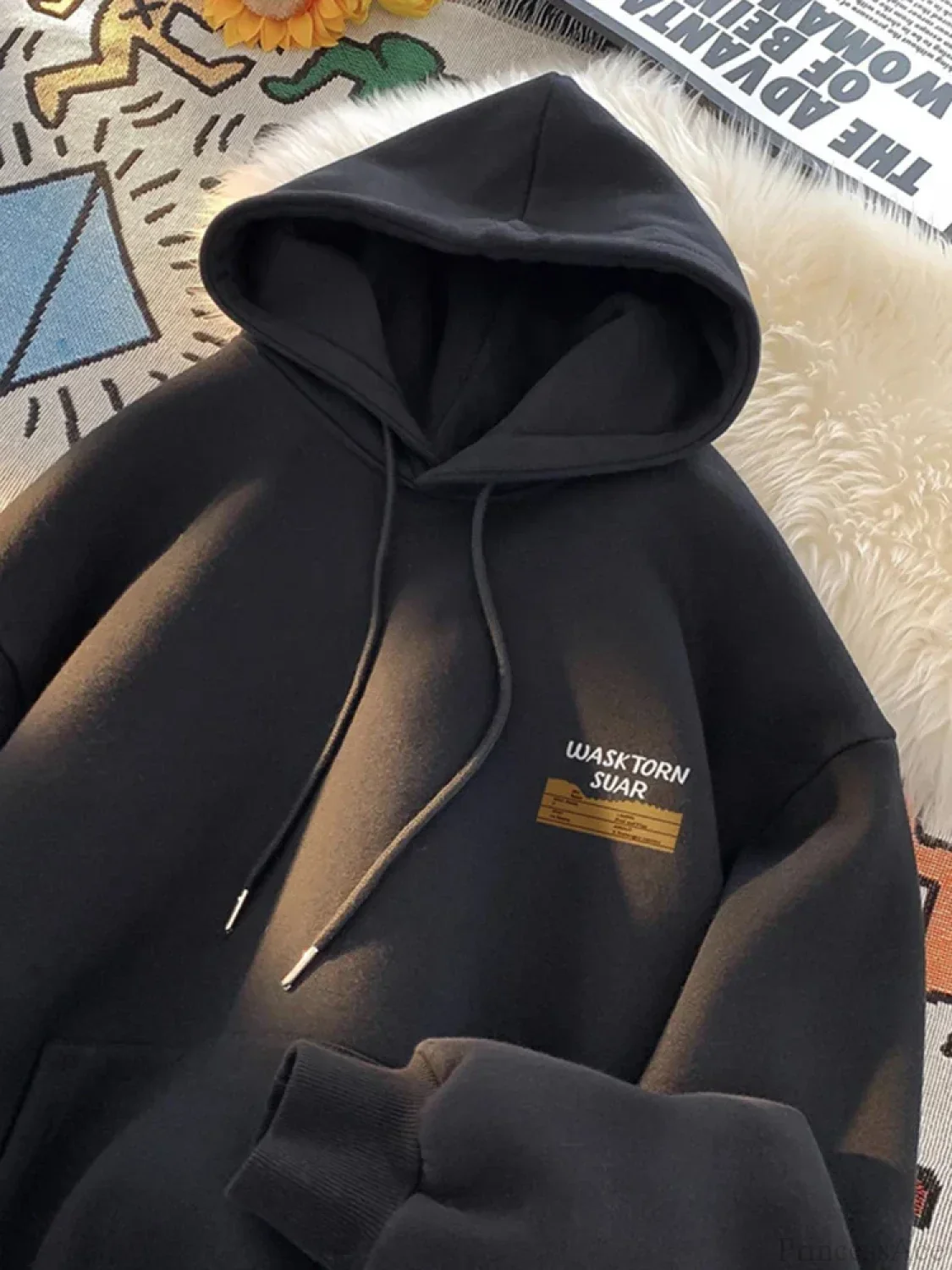 Spring Letter Graphic Streetwear Hoodie - Image 8