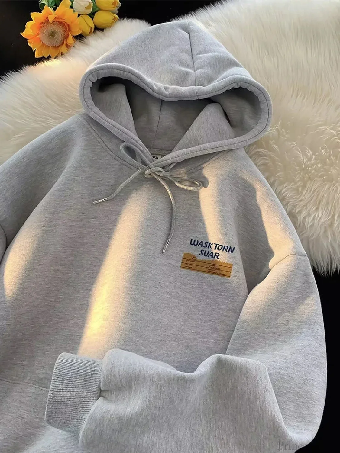 Spring Letter Graphic Streetwear Hoodie - Image 9