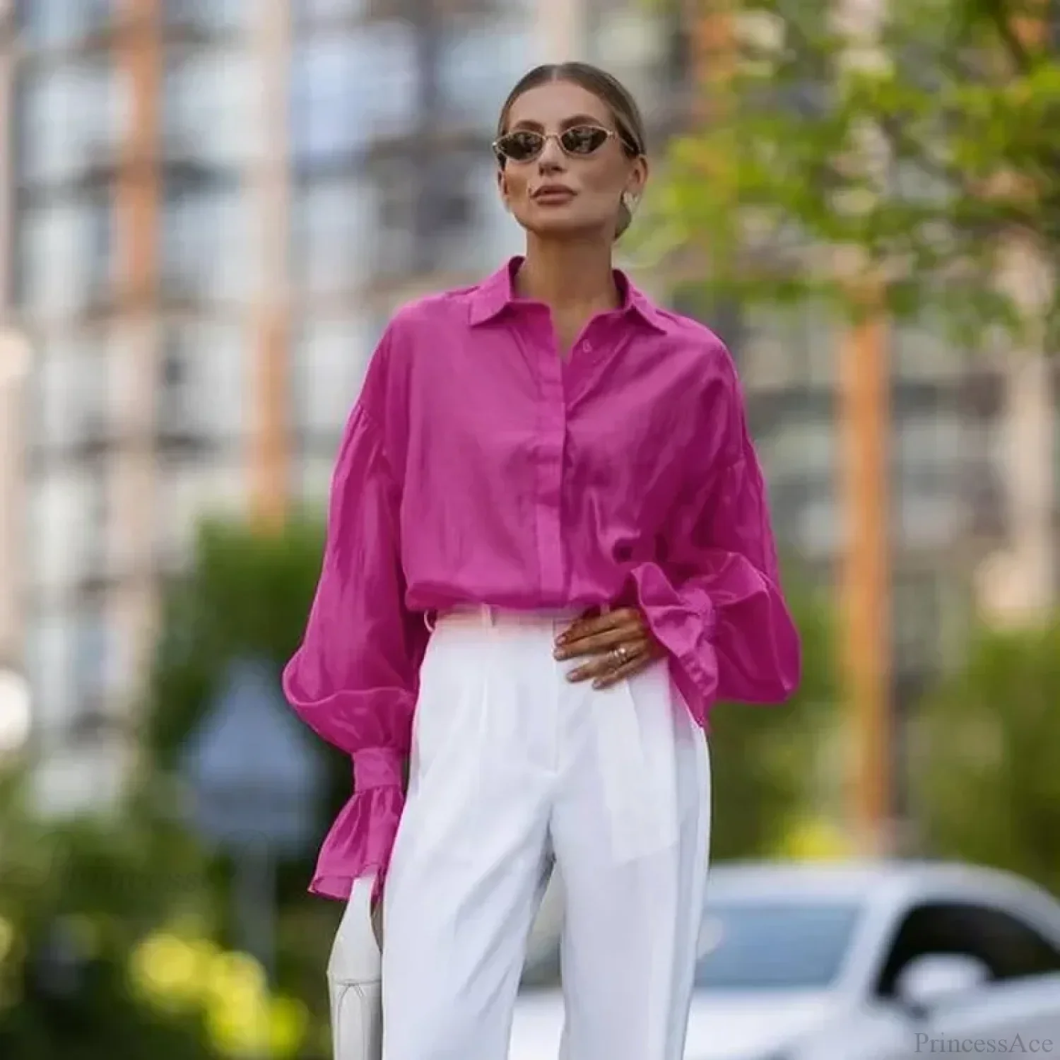 Spring Office Casual Blouse - Image 5
