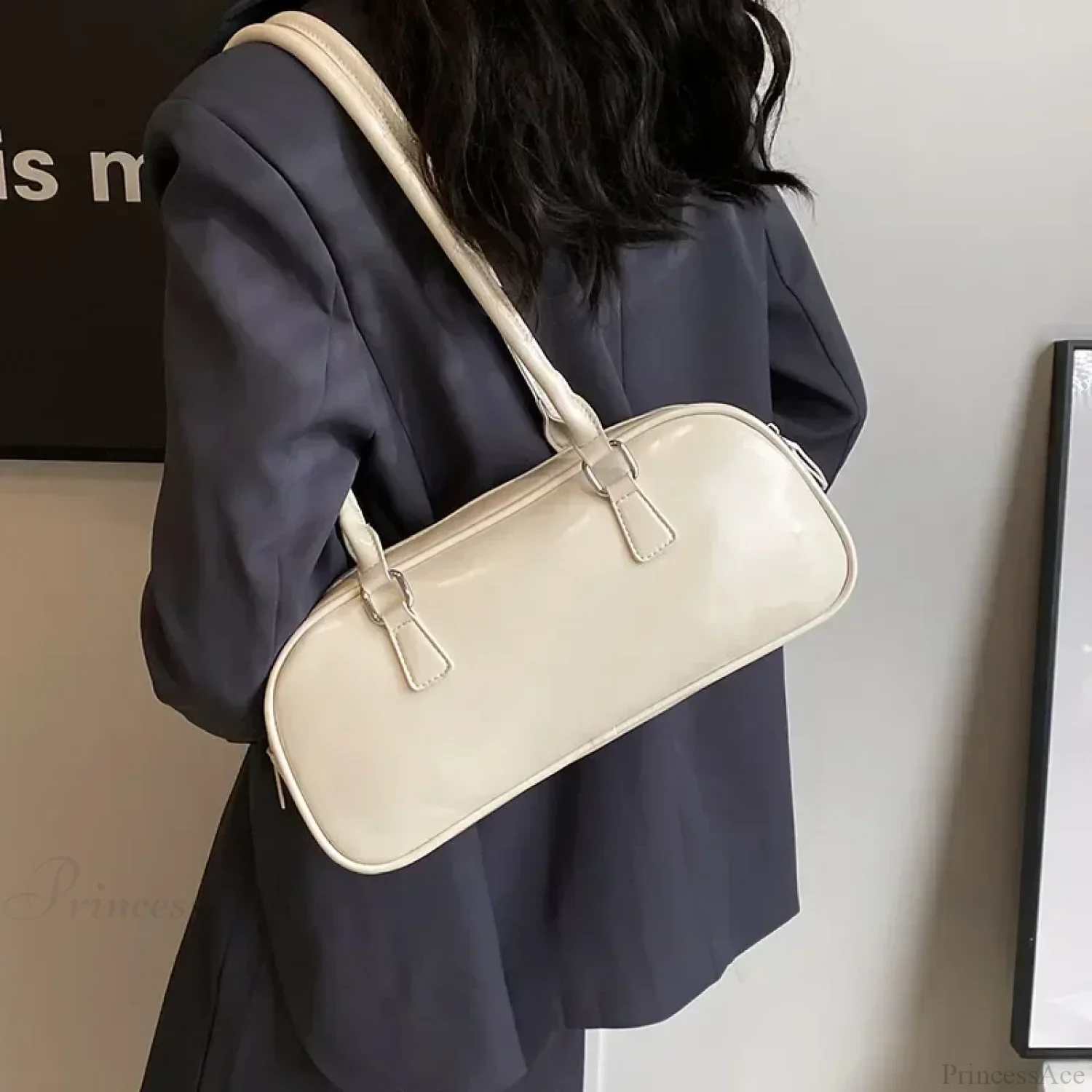 Spring Retro PU Leather Underarm Shoulder Bag - Image 4