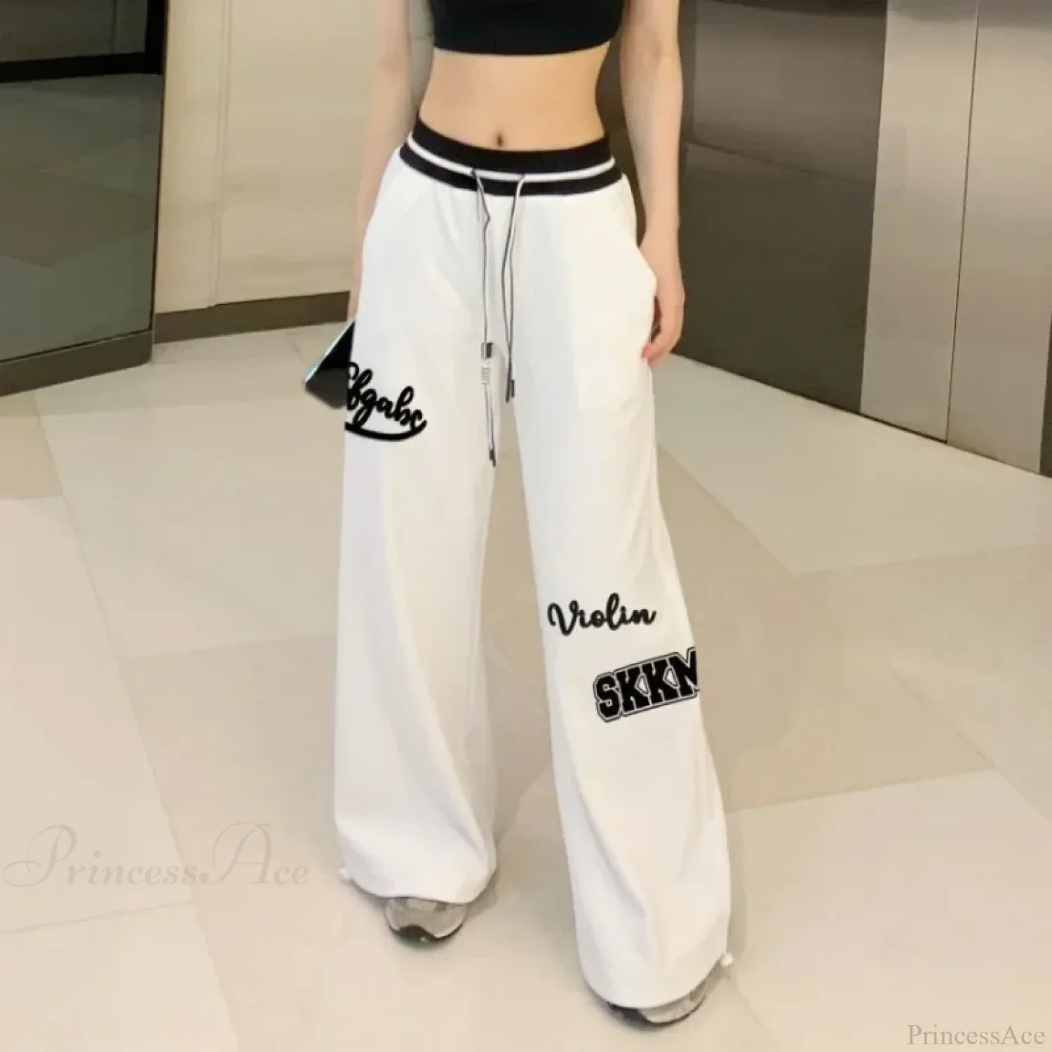 Spring White Gyaru Pants - Image 4