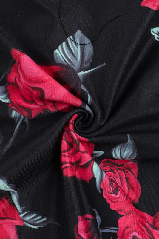 Square Neck Floral Cami Party Dress - Image 14