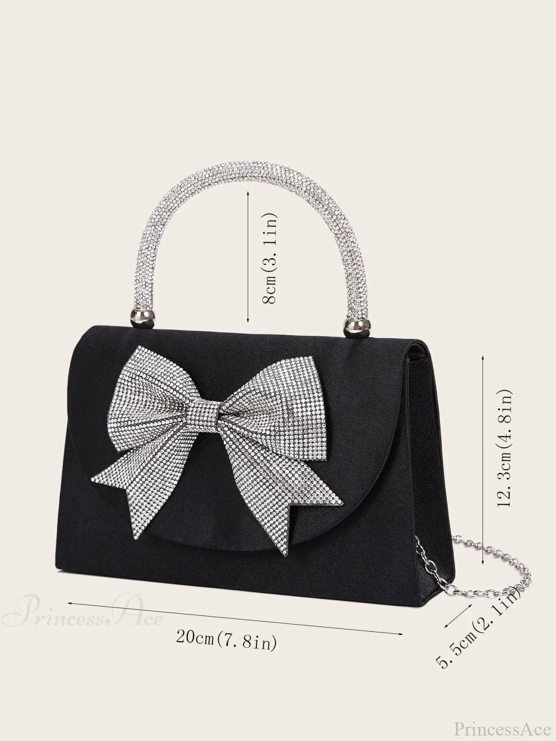 Square Shoulder Clutch Bag Wedding Evening - Image 5