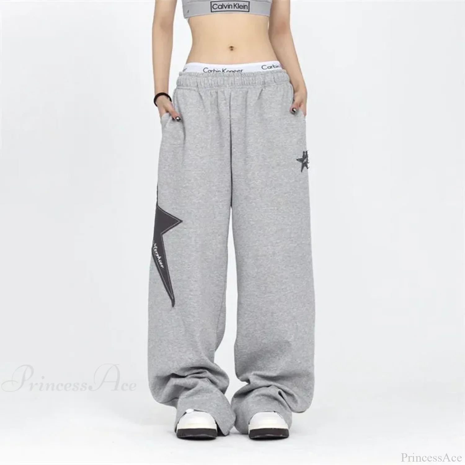 Stars Embroidery Pants Pants - Image 2
