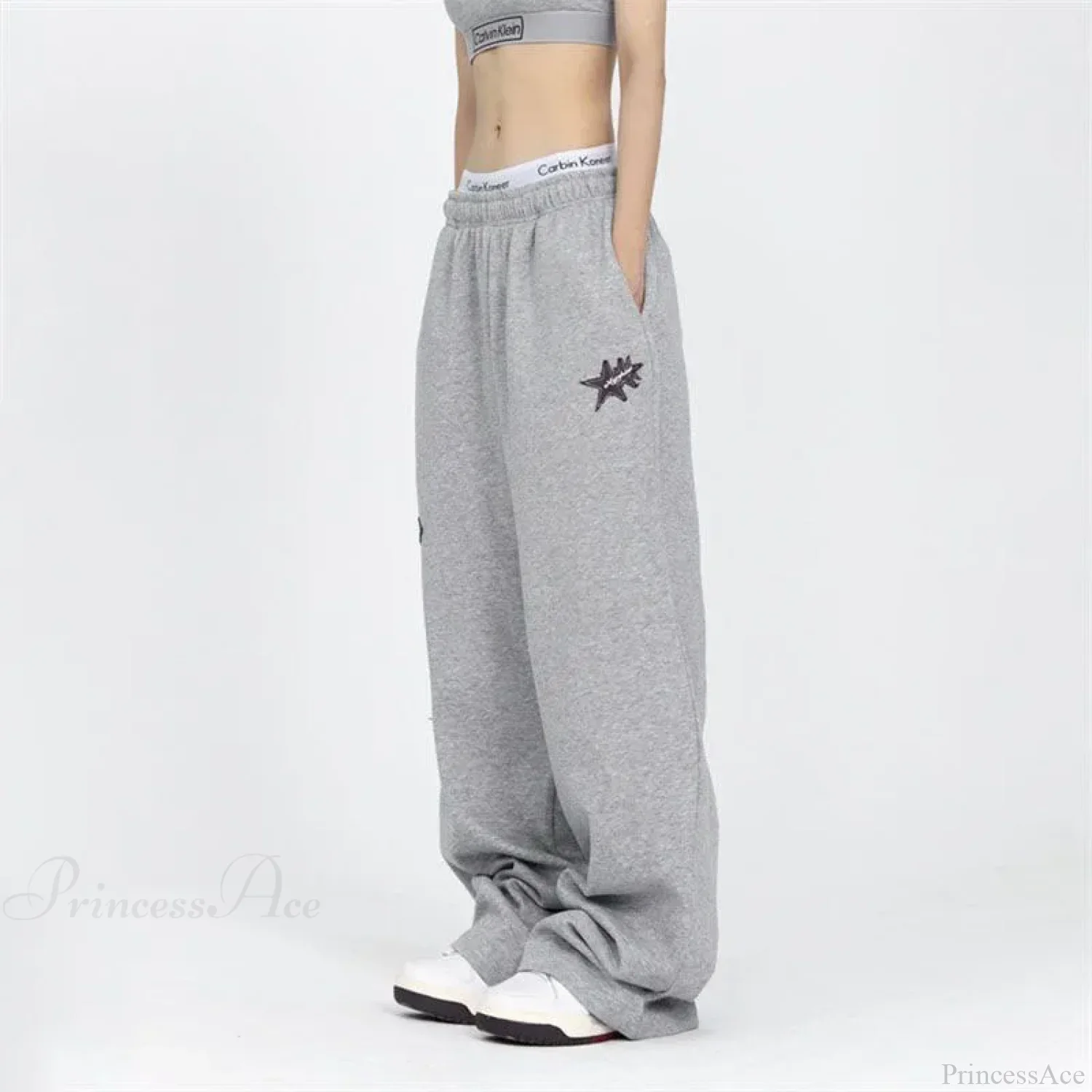 Stars Embroidery Pants Pants - Image 3