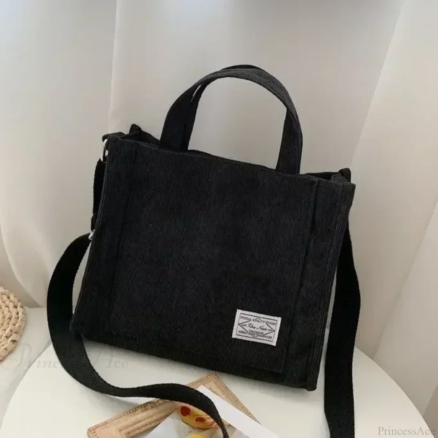 Stars Pattern Canvas Underarm Shoulder Bag - Image 12
