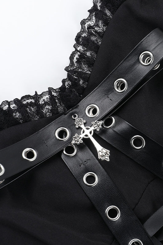 Strap Dress Cover Set Gothic Dress - Image 4