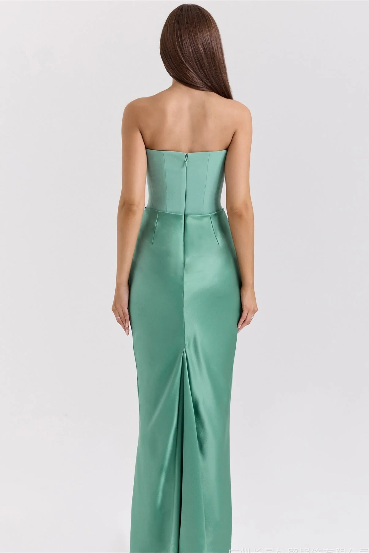 Strapless Boned Corset Bodycon Maxi Dress - Image 5