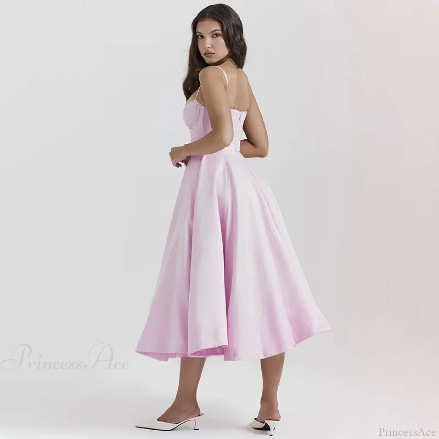 Strapless Elegant A-line Vacation Dress - Image 4