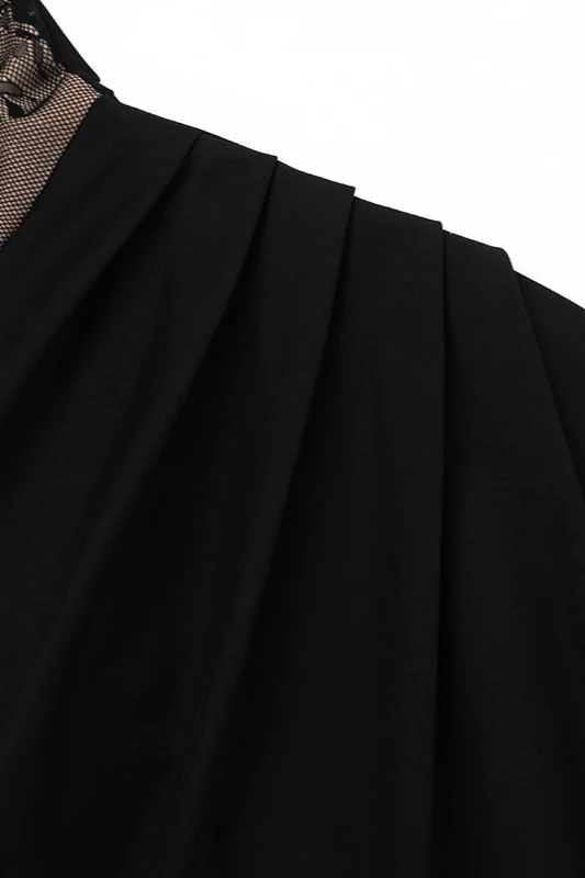 Strapless Lace-Trimmed Split Bodycon Party Dress - Image 8