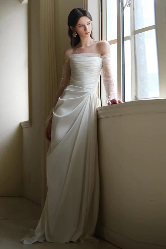 Strapless Off Shoulder Forest Style Fairy Prom Dress - Image 4