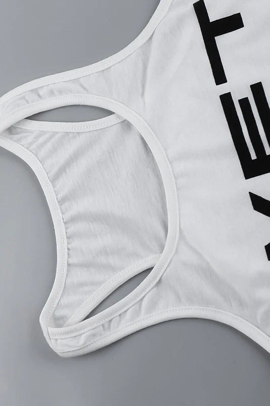 Street Letter Print Sexy Tank Top - Image 8