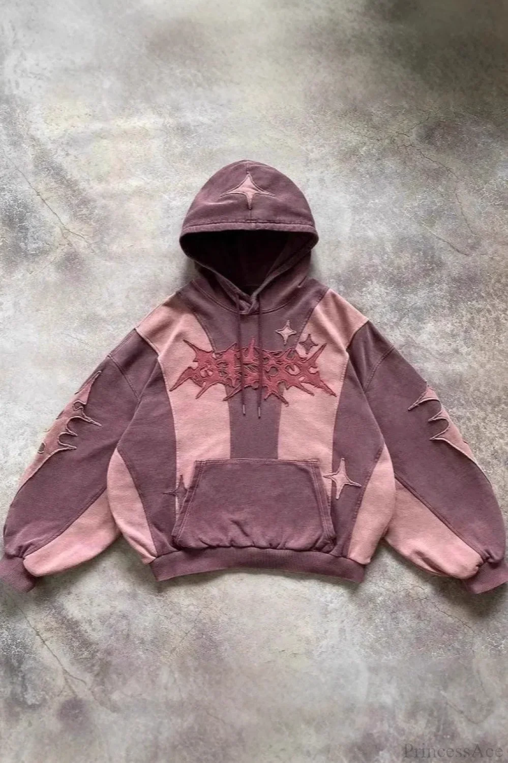 Street Y2K Collage Loose Hoodie