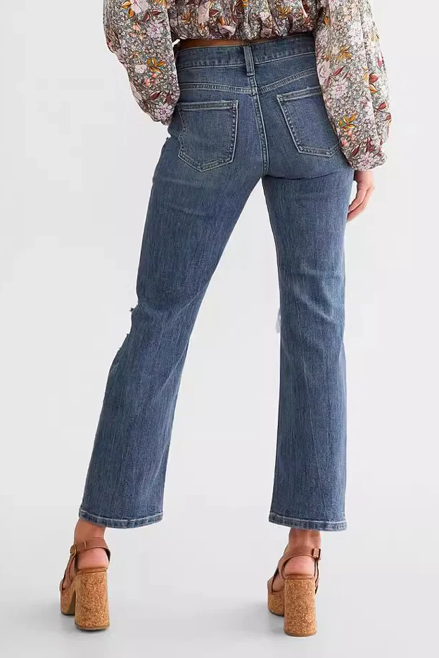 Stretch Slim Ripped Straight Jean - Image 3