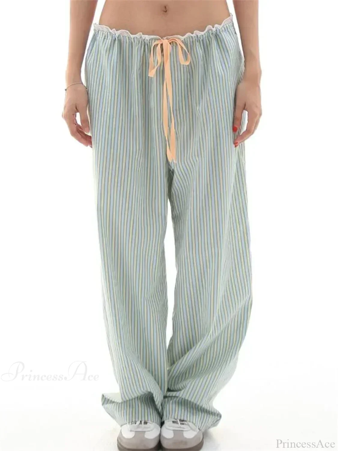 Stripe Drawstring Wide Leg Casual Sweatpant Pant - Image 5