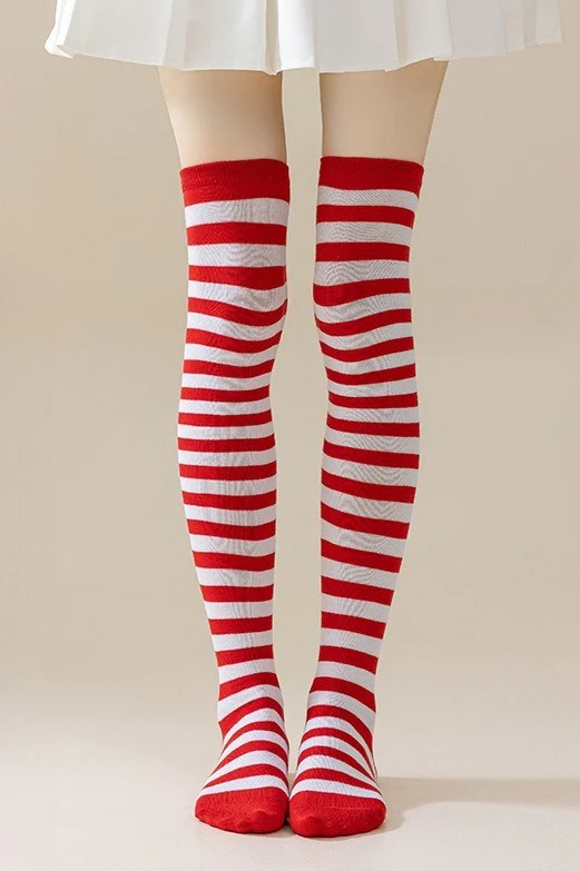 Striped Knee High Socks - Image 2